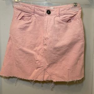 Altar’s State XS pink corduroy skirt